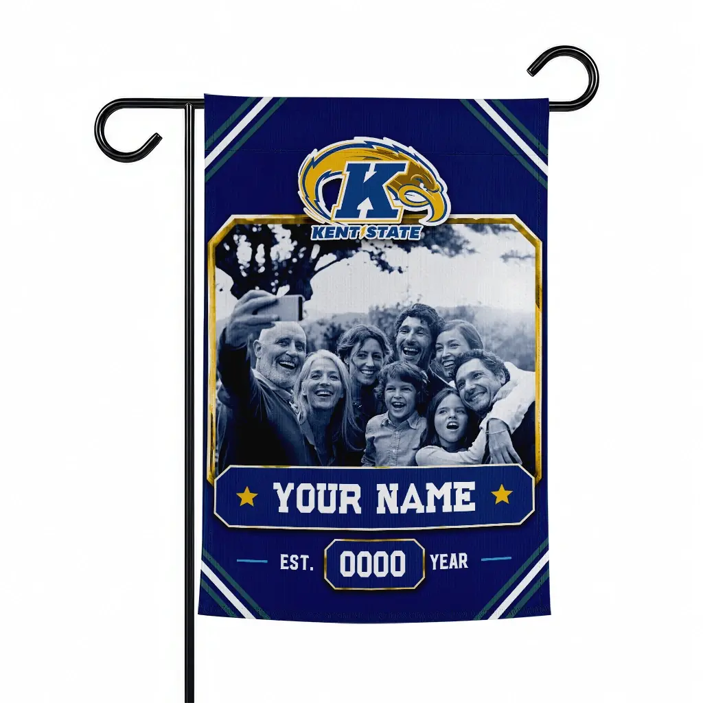 Kent State Golden Flashes Garden Flag Customized Photo Frame Navy Blue Best Selling Kent State Golden Flashes Garden Flag Customized Photo Frame Navy Blue Best Selling