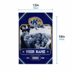 Kent State Golden Flashes Garden Flag Customized Photo Frame Navy Blue Best Selling