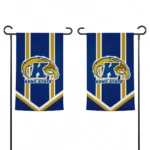 Kent State Golden Flashes Garden Flag Personalized Chevron Stripes Navy Blue Best Selling