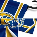 Kent State Golden Flashes Garden Flag Personalized Chevron Stripes Navy Blue Best Selling