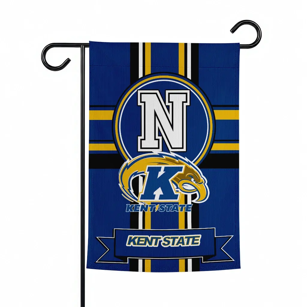Kent State Golden Flashes Garden Flag Personalized Circle Medallion Navy Blue Best Selling Kent State Golden Flashes Garden Flag Personalized Circle Medallion Navy Blue Best Selling