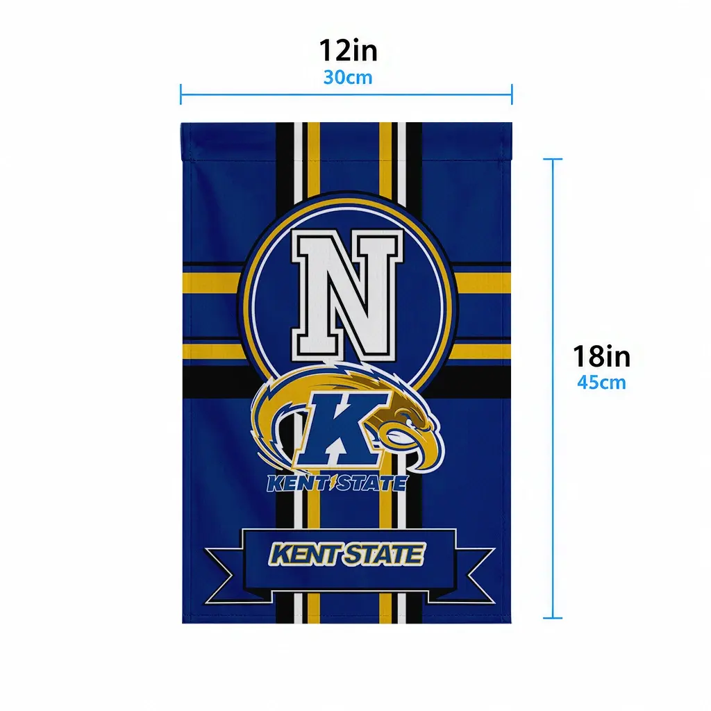 Kent State Golden Flashes Garden Flag Personalized Circle Medallion Navy Blue High Quality Kent State Golden Flashes Garden Flag Personalized Circle Medallion Navy Blue High Quality