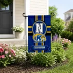 Kent State Golden Flashes Garden Flag Personalized Circle Medallion Navy Blue Best Selling
