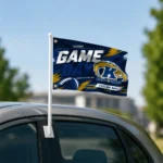 Kent State Golden Flashes House Flag Custom Action Streaks Navy Blue Best Selling