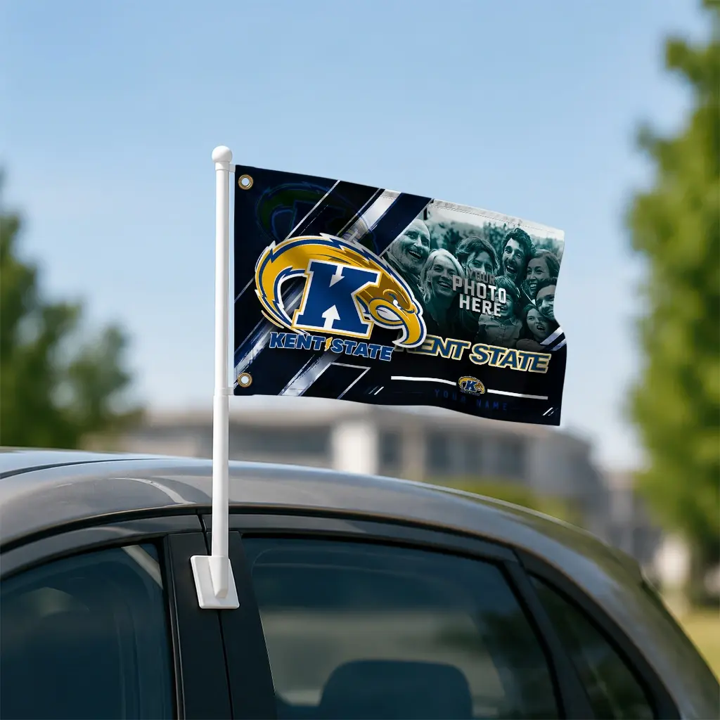 Kent State Golden Flashes House Flag Custom Diagonal Stripes Navy Blue Latest Model Kent State Golden Flashes House Flag Custom Diagonal Stripes Navy Blue Latest Model