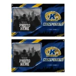 Kent State Golden Flashes House Flag Customized Framed Photo Navy Blue Black Best Selling