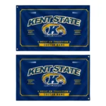 Kent State Golden Flashes House Flag Personalized Ornate Border Navy Blue Best Selling