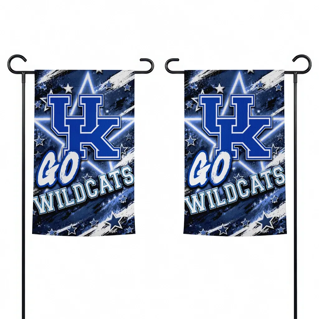 Kentucky Wildcats Garden Flag Custom Glowing Star Blue Fashion Forward Kentucky Wildcats Garden Flag Custom Glowing Star Blue Fashion Forward