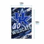 Kentucky Wildcats Garden Flag Custom Glowing Star Blue Best Selling