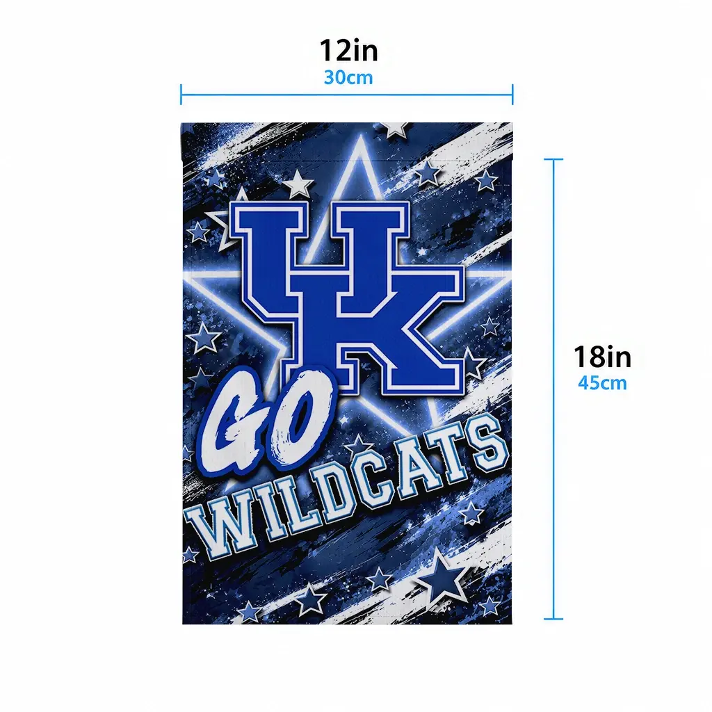 Kentucky Wildcats Garden Flag Custom Glowing Star Blue High Quality Kentucky Wildcats Garden Flag Custom Glowing Star Blue High Quality