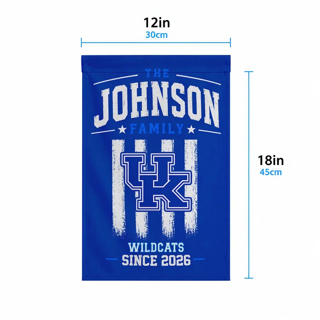 Kentucky Wildcats Garden Flag Customized Distressed Stripes Blue High Quality Kentucky Wildcats Garden Flag Customized Distressed Stripes Blue High Quality