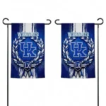 Kentucky Wildcats Garden Flag Customized Laurel Wreath Blue Best Selling