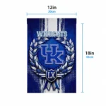 Kentucky Wildcats Garden Flag Customized Laurel Wreath Blue Best Selling