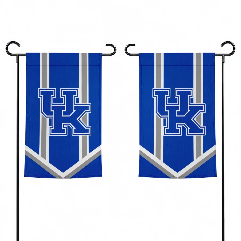 Kentucky Wildcats Garden Flag Personalized Chevron Stripes Blue Fashion Forward Kentucky Wildcats Garden Flag Personalized Chevron Stripes Blue Fashion Forward