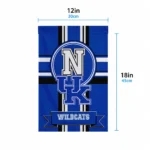 Kentucky Wildcats Garden Flag Personalized Circle Medallion Blue Best Selling