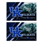 Kentucky Wildcats House Flag Custom Diagonal Stripes Blue Best Selling
