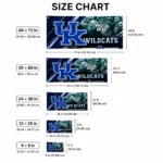 Kentucky Wildcats House Flag Custom Diagonal Stripes Blue Best Selling