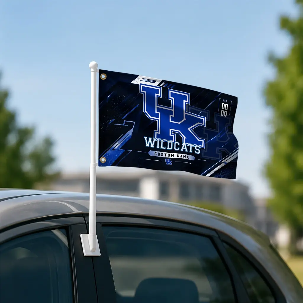 Kentucky Wildcats House Flag Customized Speed Slashes Blue Latest Model Kentucky Wildcats House Flag Customized Speed Slashes Blue Latest Model