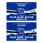 Kentucky Wildcats House Flag Personalized Brushed Streaks Blue Best Selling