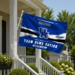 Kentucky Wildcats House Flag Personalized Brushed Streaks Blue Best Selling