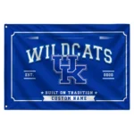Kentucky Wildcats House Flag Personalized Ornate Border Blue Best Selling