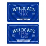 Kentucky Wildcats House Flag Personalized Ornate Border Blue Best Selling