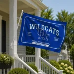 Kentucky Wildcats House Flag Personalized Ornate Border Blue Best Selling