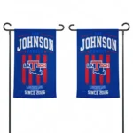 La Tech Garden Flag Custom Distressed Stripes Blue Best Selling