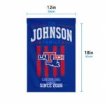 La Tech Garden Flag Custom Distressed Stripes Blue Best Selling
