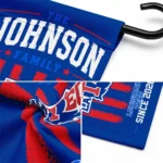 La Tech Garden Flag Custom Distressed Stripes Blue Best Selling