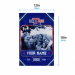 La Tech Garden Flag Custom Photo Frame Blue Best Selling