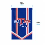 La Tech Garden Flag Customized Chevron Stripes Blue Best Selling