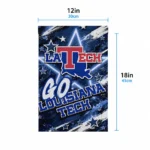 La Tech Garden Flag Personalized Glowing Star Blue Best Selling