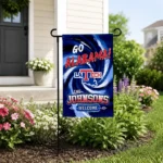 La Tech Garden Flag Personalized Swirl Vortex Blue Best Selling