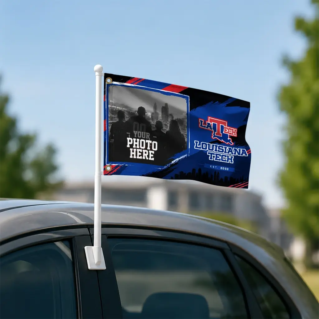 La Tech House Flag Custom Framed Photo Blue Black Latest Model La Tech House Flag Custom Framed Photo Blue Black Latest Model