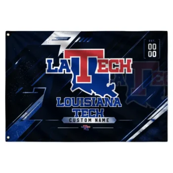 La Tech House Flag Custom Speed Slashes Blue Best Selling