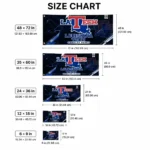 La Tech House Flag Custom Speed Slashes Blue Best Selling