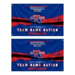 La Tech House Flag Customized Brushed Streaks Blue Best Selling