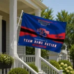 La Tech House Flag Customized Brushed Streaks Blue Best Selling
