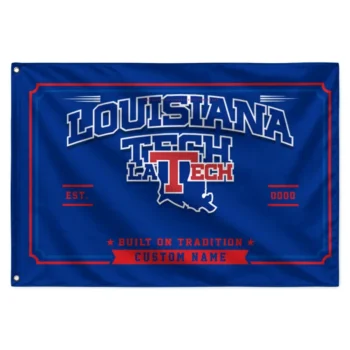 La Tech House Flag Customized Ornate Border Blue Best Selling