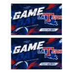 La Tech House Flag Personalized Action Streaks Blue Best Selling