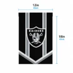 Las Vegas Raiders Garden Flag Custom Chevron Stripes Black Best Selling