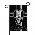 Las Vegas Raiders Garden Flag Custom Circle Medallion Black Best Selling