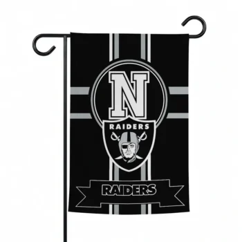 Las Vegas Raiders Garden Flag Custom Circle Medallion Black Best Selling