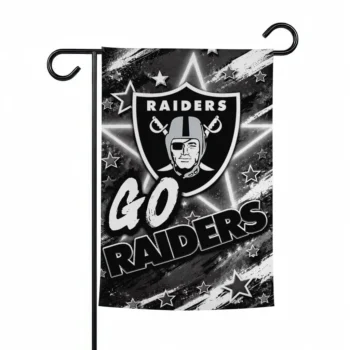 Las Vegas Raiders Garden Flag Customized Glowing Star Black Best Selling