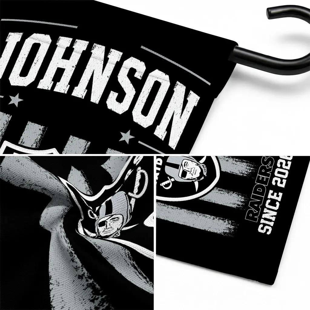 Las Vegas Raiders Garden Flag Personalized Distressed Stripes Black Latest Model Las Vegas Raiders Garden Flag Personalized Distressed Stripes Black Latest Model