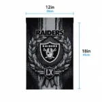 Las Vegas Raiders Garden Flag Personalized Laurel Wreath Black Best Selling