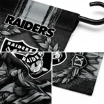 Las Vegas Raiders Garden Flag Personalized Laurel Wreath Black Best Selling