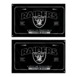 Las Vegas Raiders House Flag Custom Ornate Border Black Best Selling
