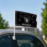 Las Vegas Raiders House Flag Custom Ornate Border Black Best Selling